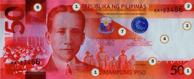 Philippine Money Peso Coins and Banknotes New 50 Peso Bill